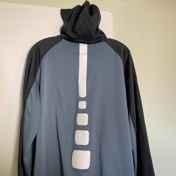 Nike Mens Therma-Fit Blue & Gray Full-Zip Long Sleeve Elite Hoodie. Size XL - Picture 9 of 12